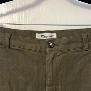 Madewell Khaki Green Trousers